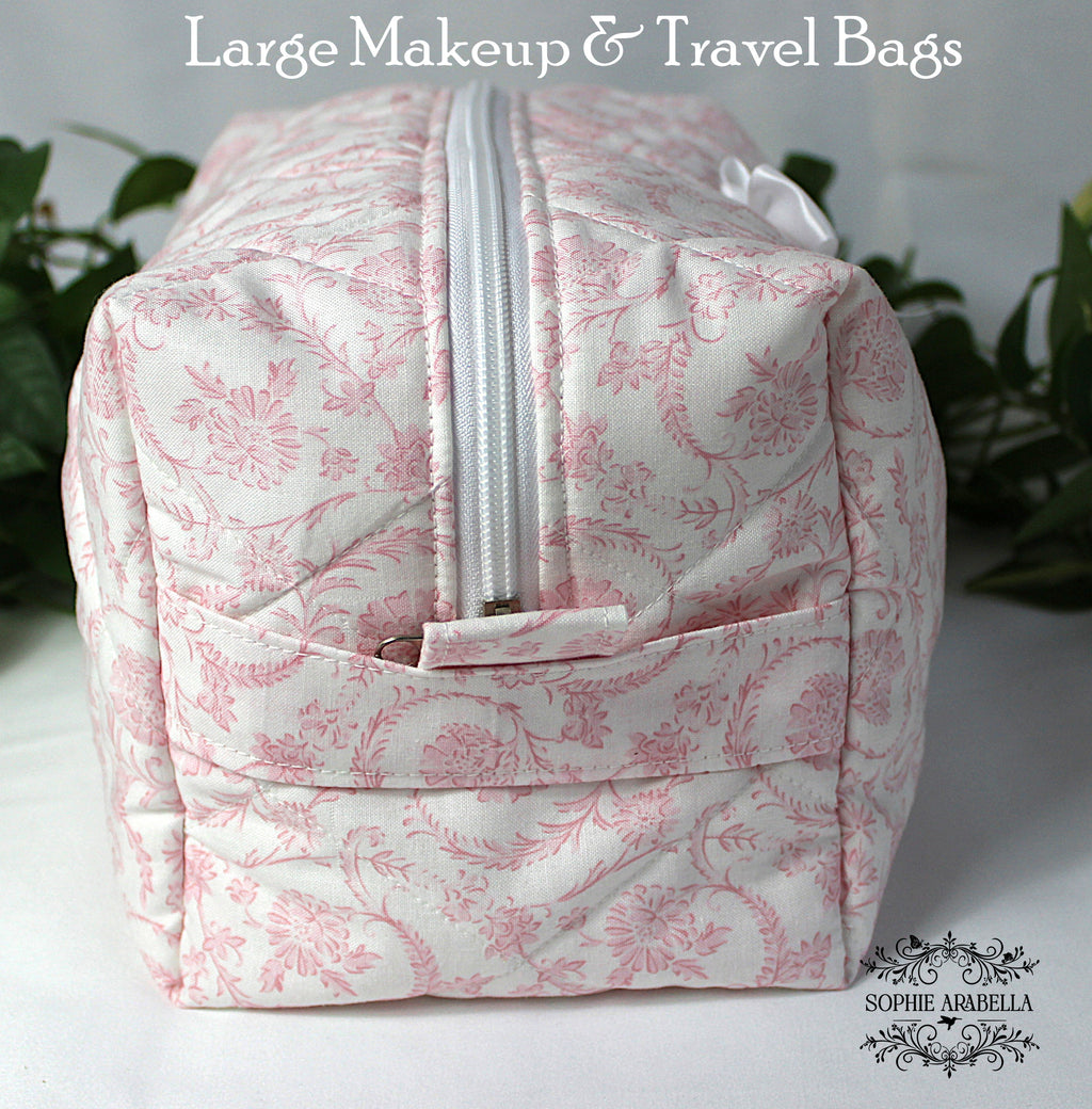 Makeup Bags - The Bella Pink Collection - Carry It All!
